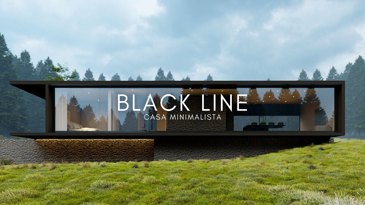 CASA SUSPENSA MINIMALISTA DE 120 M² COM MUITA PERSONALIDADE E SOBRIEDADE - BLACK LINE