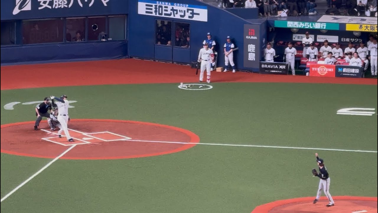 速報！弾丸ライナー！大谷翔平　第1打席【3.2現地映像】侍ジャパン0-0オリックス1番DH大谷翔平  1回表1死ランナーなし