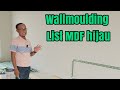 Project interior wallmoulding list mdf hijau