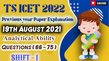 #tsicet2022 previous paper explanation | ts icet TIME DATE ARRANGEMENT | ts icet analytical ability
