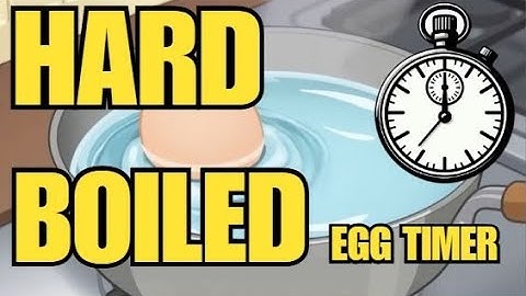 EGG TIMER for perfect HARD BOILED centre