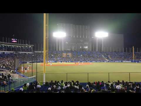 2019 4月3日 ヤクルトスワローズVS横浜ベイスターズ ８回の裏 雄平の同点ホームラン