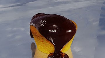 Blender 2.90.1 Mantaflow cake and chocolate movie