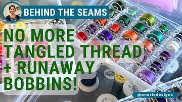 How I Store Thread + Bobbins | No More Tangles or Lost Colours!
