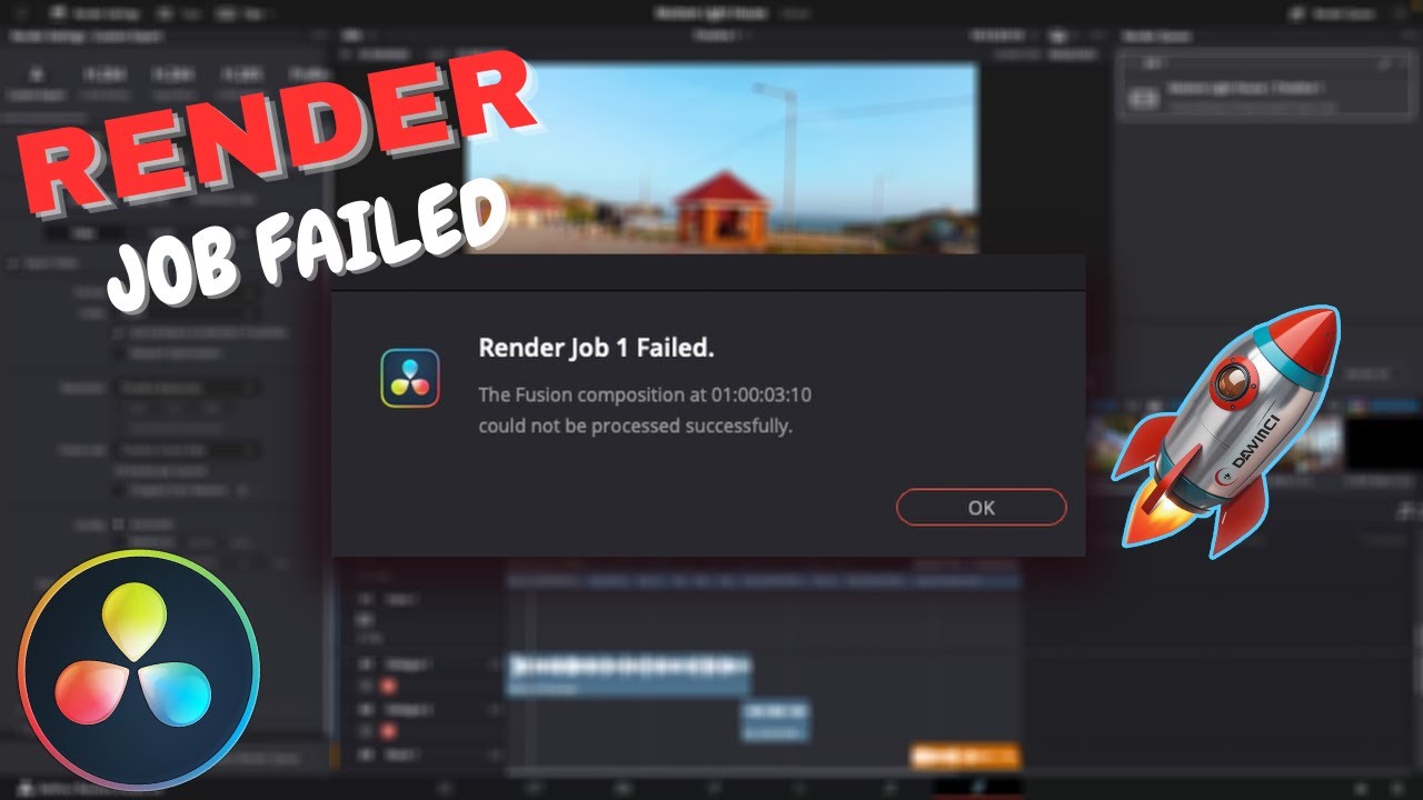 Render Job has failed in Davinci Resolve - How to fix it # ...