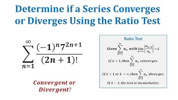 Determine if an Infinite Series Converges or Diverges Using the Ratio Test (Exp and Factorials)