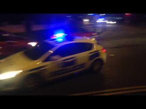 British ambulance & police car responding, Durham constabulary, NEAS