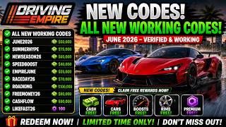 NEW CODES ALL NEW WORKING CODES IN Driving Empire codes