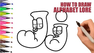How To Draw Alphabet Lore Step By Step | Big And Small Alphabet Lore J | Easy Drawing For Kids