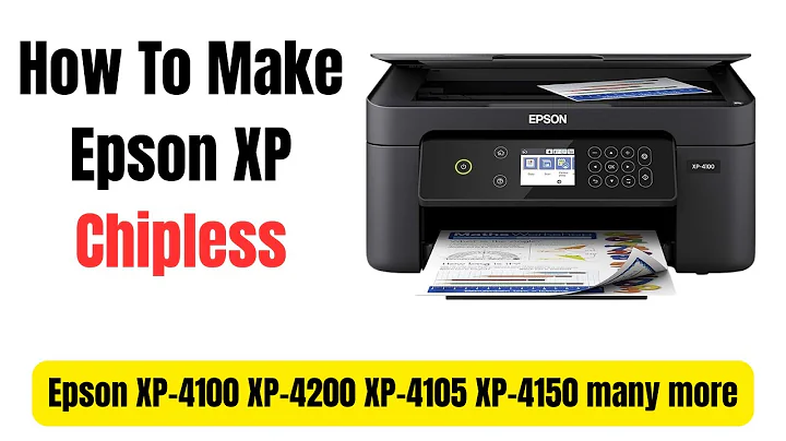 How To Make Epson XP-4100 XP-4200 XP-4105 XP-4150 Chipless  - For Third Party Ink & CISS Systems