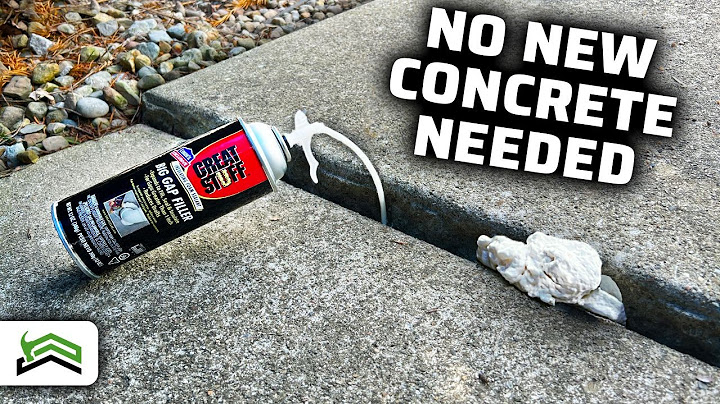 How To Fix A Sunken Sidewalk With Spray Foam