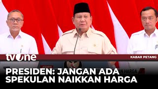 Download lagu Presiden Perintahkan Menteri Jamin Ketersediaan Bahan Pokok | Kabar Petang tvOne