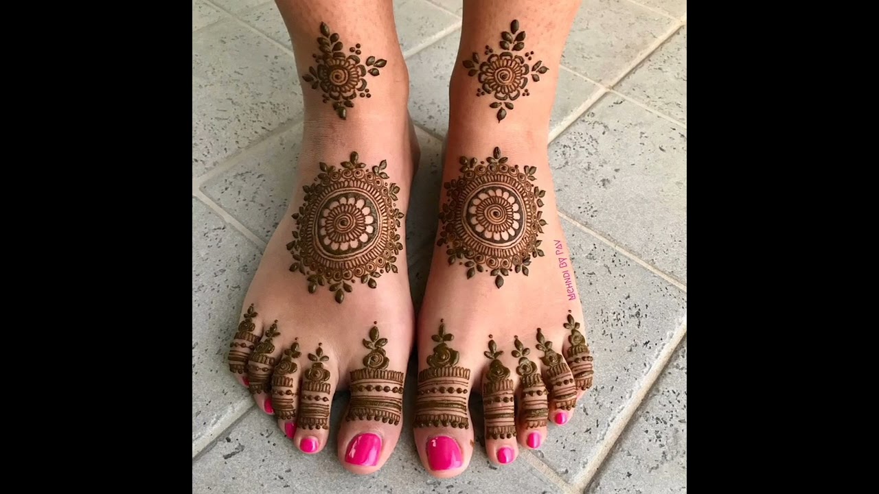 Foot 🦶 Tikki MehNdi designs Latest Designs 🔥🥀♥️
