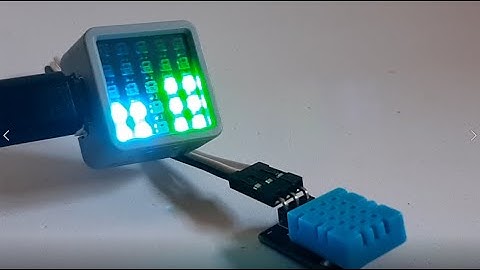 Display Temperature & Humidity Using ATOM Matrix ESP32 and DHT11 Sensor