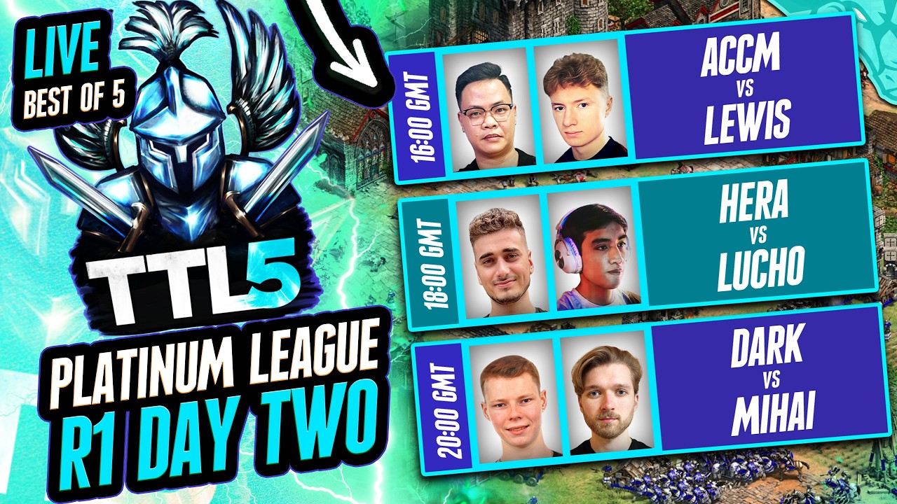 ACCM vs LEWIS | HERA vs LUCHO | DARK vs MIHAI | Titans league Platinum Season 5 Round 1 Day 2