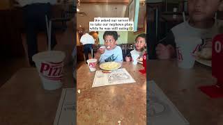 Prank:server takes away the food #fyp #tiktok #funny #haha #funnyvideo