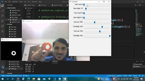 Window control by tracking object using openCV with python