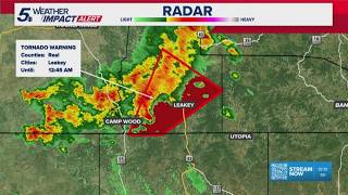 Tornado Warning was in effect for Real County overnight  | Weather Impact Alert