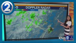 Light Winds and Passing Showers Continue, Brief Trade Winds Return Ahead