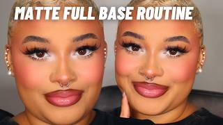 MY STEP BY STEP MATTE BASE ROUTINE | FULL FACE!