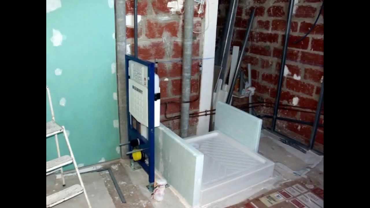 Construction d'une salle de bains youtube