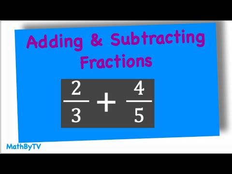 Adding and Subtracting Fractions (ASVAB Math) - YouTube