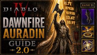 Diablo 4 - Dawnfire Auradin Paladin Guide 2.0 -UPDATED- Season 14