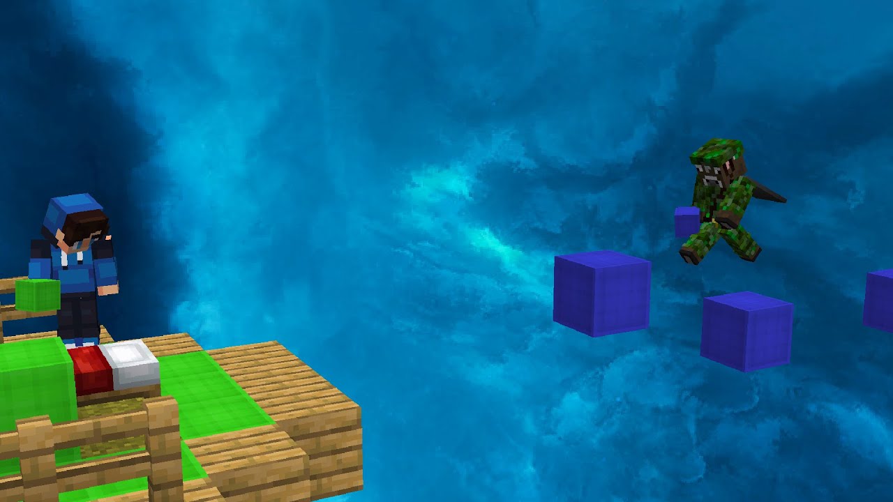 Minecraft Bedwars, But We Can Place Blocks in MidAir YouTube