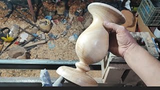 Wooden vase