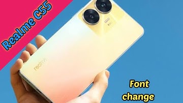Font Setting In Realme C55, Font Size Change In Realme C55, How To Change Font Style In Realme C55,