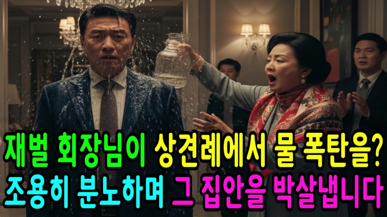 재벌 회장님이 상견례에서 물 폭탄을? 조용히 분노하며 그 집안을 박살냅니다!ㅣ오디오북ㅣ라디오사연ㅣ