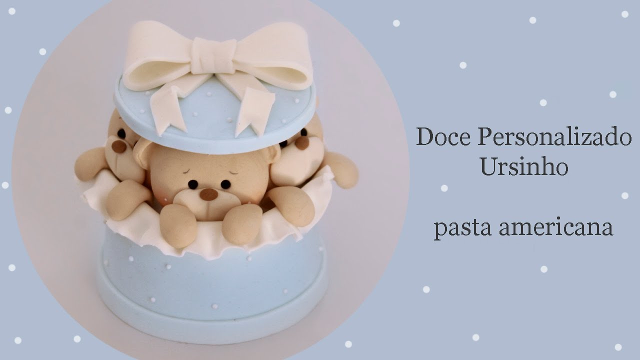 Doce personalizado ursinho - caixinha de presente