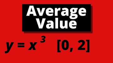 AVERAGE VALUE FORMULA AND HOW TO USE IT | Find the average value of y=x^3 over the interval [0, 2]