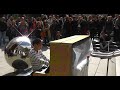George (11 years old) plays Beethoven Moonlight Sonata 3rd movement on Street Piano (huge crowd!)