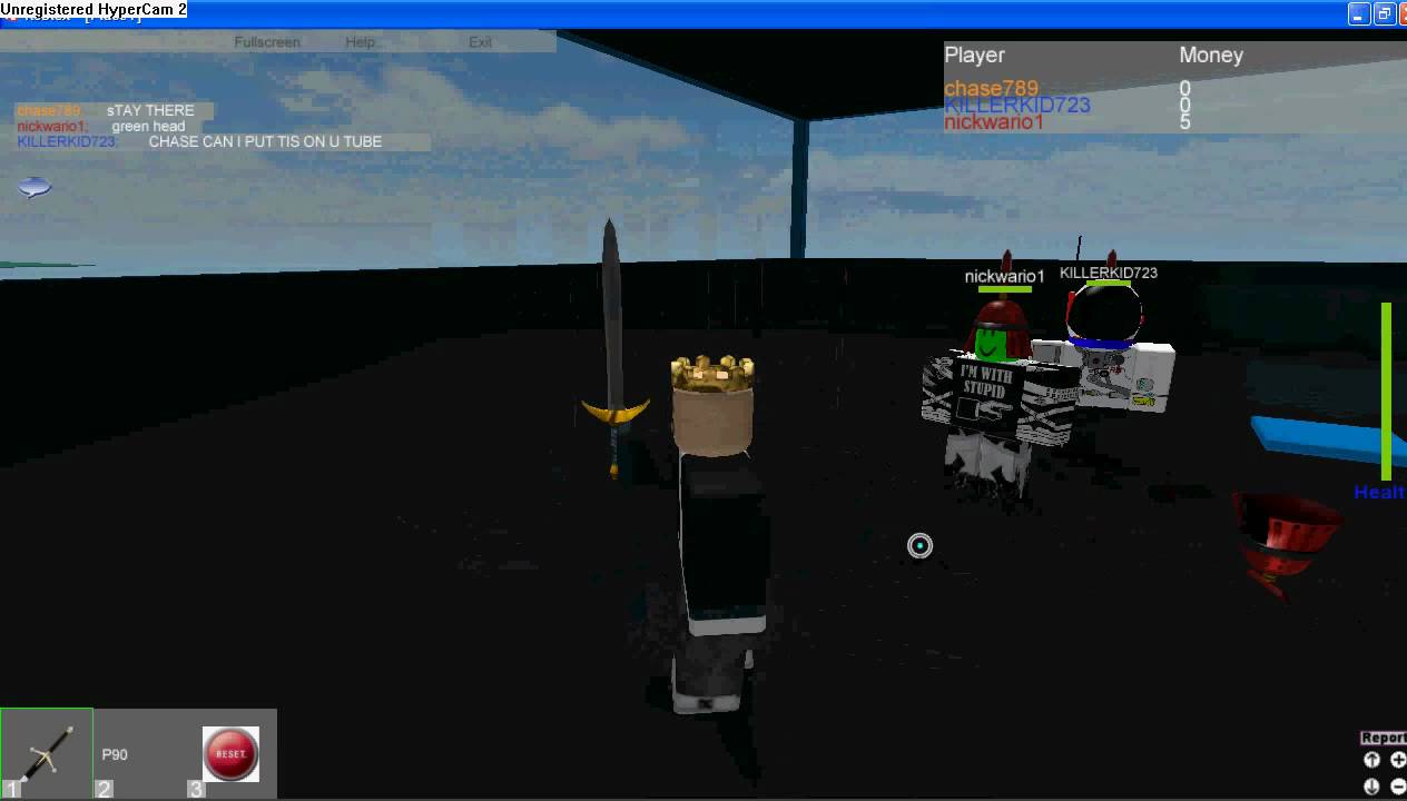 The basic sword fighting skills in ROBLOX