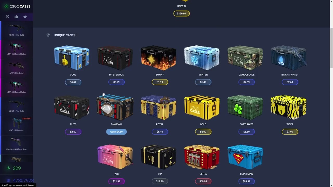 OPENING CHEAP Cases On CSGOCASES.COM (EXTREME PROFIT)