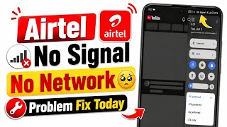 Airtel No Network Problem | Sim card Not Showing | No Service Problem | Airtel Network Blank Problem