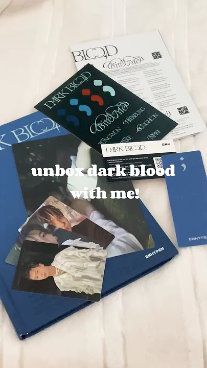 dark blood enhypen album unboxing !! #enhypen #enhypenalbum #unboxing #sunghoon #albumunboxing #asmr