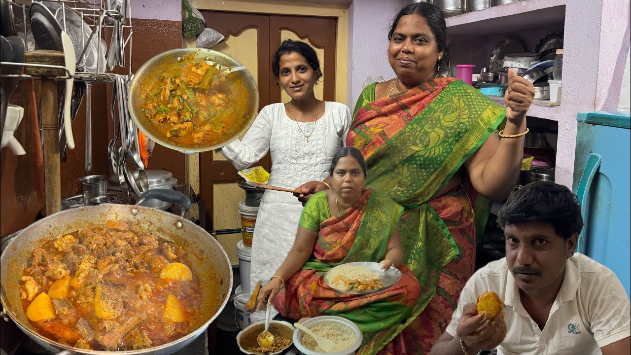 💢హని వాళ్ల ఇంటికి పిలిచీ కోడిని🐓తెచ్చి కూర వండి బగారా చేసి భోజనం పెట్టింది అబ్బా 💯👌😋🙏అదిరిపోయింది 🥰👍