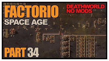 Factorio Space Age - Episode 34 - Vulcanus oil and circuits! (Deathworld, no mods)