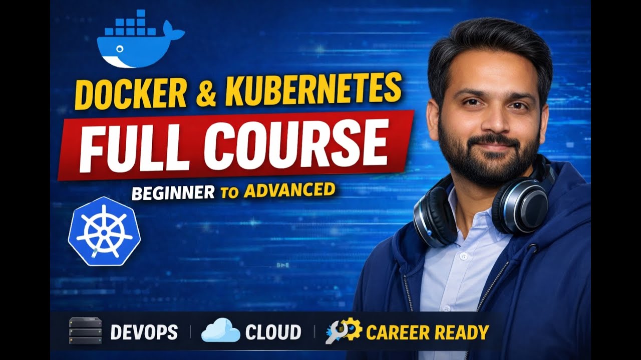 Docker & Kubernetes Full Course (2026) | Beginner to Advanced | DevOps Roadmap
