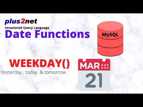 WEEKDAY() function to