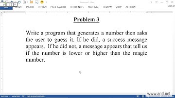 C# 206 - Magic Number بالعربية (Dr. ANTF)