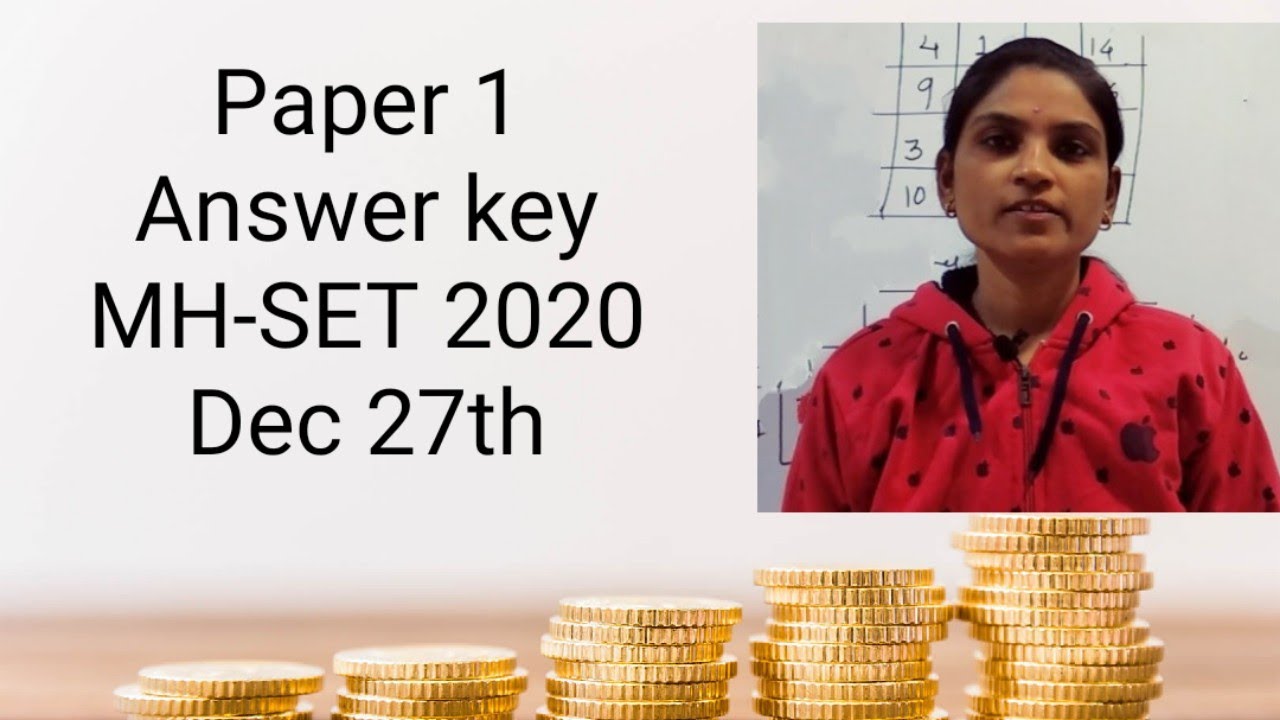 MH-SET Paper 1 answer key 27th Dec 2020