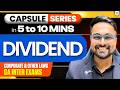 Dividend Full Revision | CA Inter Law May 2026 | CA CS Shantam Gupta l Short Capsule Series