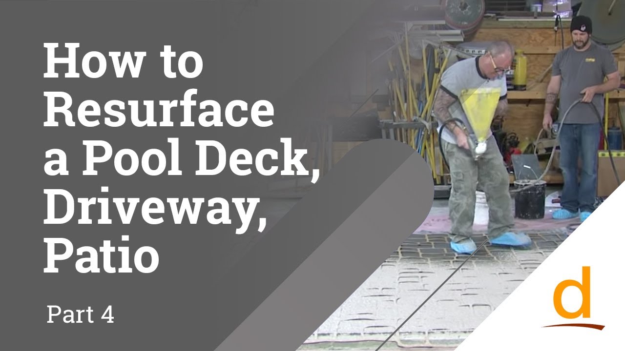 How to Resurface Pool Deck, Driveway or Patio - Part 4