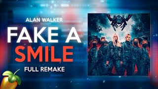 Alan Walker - Fake A Smile (ft. salem ilese) (FL Studio Full Remake) | FREE FLP