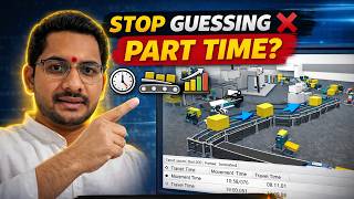 Calculating Part Cycle Time | Simulation Validation | Cycle Time Analysis |Flexsim simulation Python