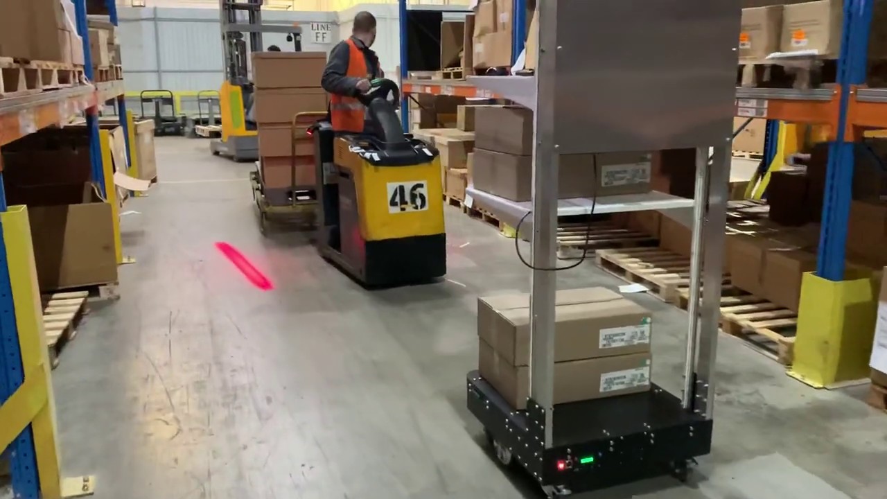 Autonomous Delivery Robot v100 Demo | Marvelmind