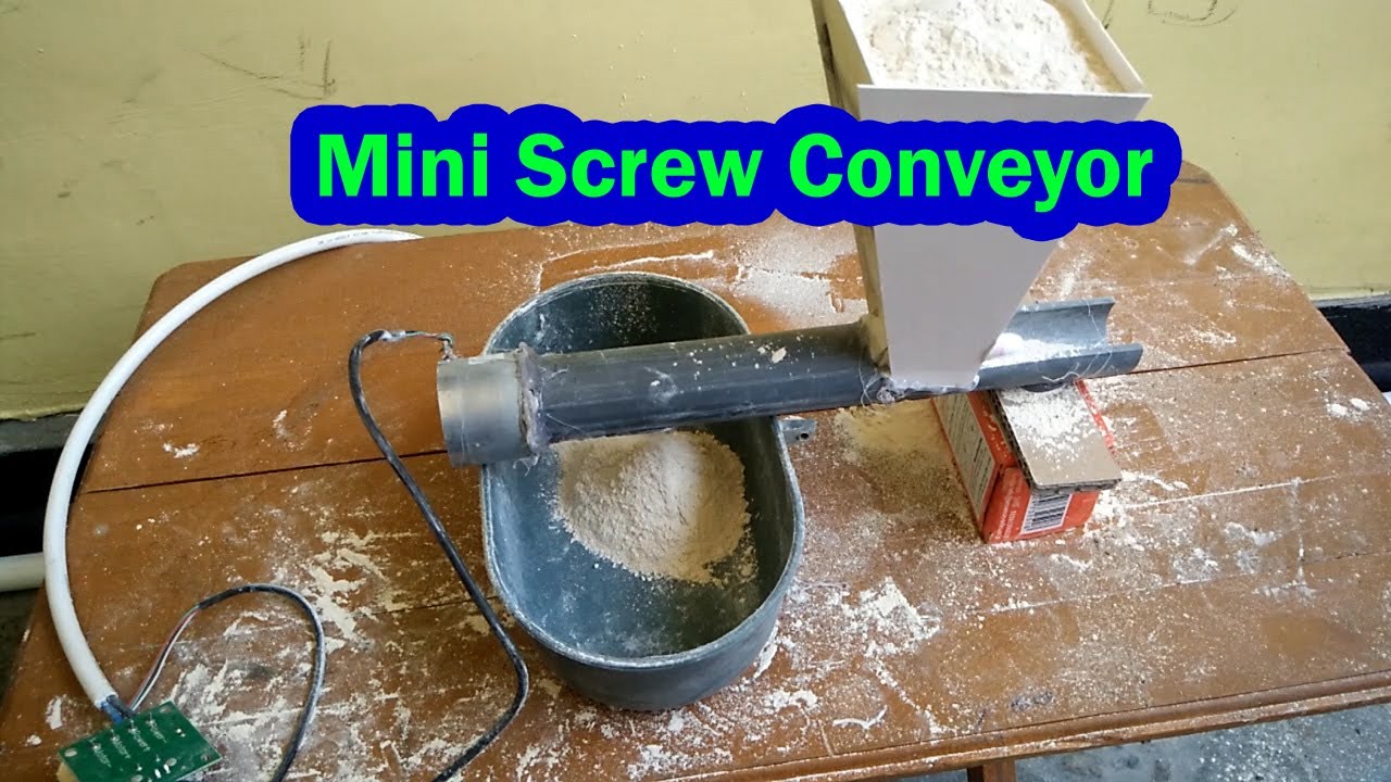 Membuat Mini SCREW FEEDER, HOPPER & CONVEYOR YouTube